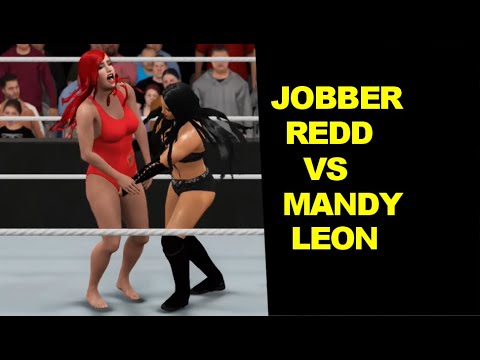 WWE 2K17 Jobber Redd vs Mandy Leon no holds