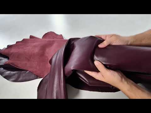 BURGUNDY ANILINE LEATHER 3124