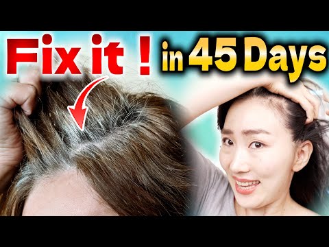 How to Stop Hair Loss and Regrow Hair Color Naturally with Scalp Lymphatic Drainage Massage