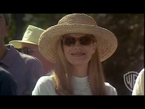 Tin Cup 1996 trailer still with Kevin Costner and Rene Russo hinting at the film’s rom-com sports tone