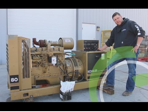 Green Industrial - Used 80 KW Diesel Generator For Sale Cummins Kohler 6BT 5.9 L 12 Valve
