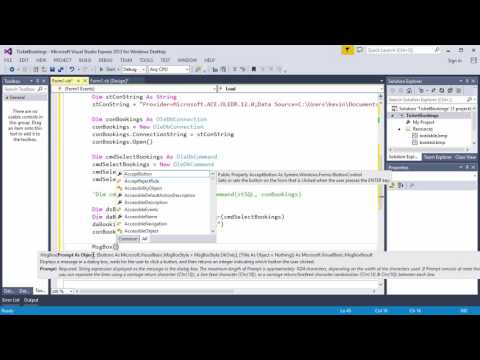 1 VB NET Booking System Introduction