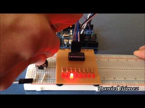 Proyecto con registro 74HC595 y Arduino (Proyecto 2)