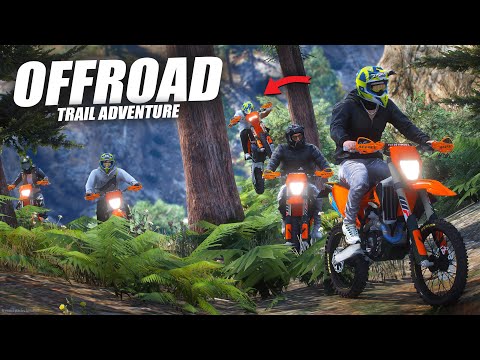OFFROAD TRAIL ADVENTURE, CUACA BURUK, PEMANDANGAN YANG INDAH TRACK TERJAL BERLUMPUR - GTA 5 ROLEPLAY