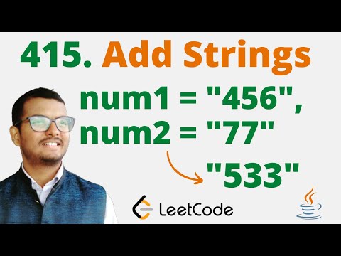 415 Add Strings Java Leetcode Hindi