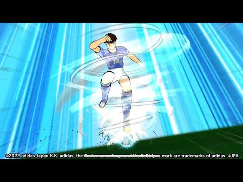 Special Skill Tsubasa Ozora Rolling Overhead Flying Drive Shot (HD) - Captain Tsubasa Dream Team