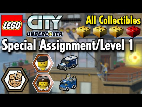 Special Assignment, Level 1 'Rooftops' All Collectibles (100% Guide) in LEGO City Undercover