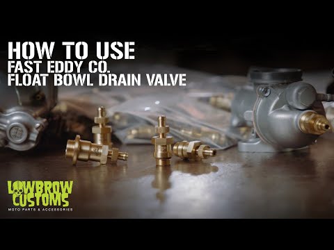 How To Use Fast Eddy Co. Float Bowl Drain Valve on a S&S Super E / G / B Carburetors