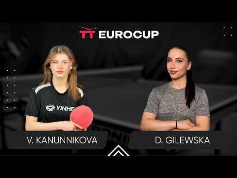15:30 Vasylysa Kanunnikova 3 : 2 Dominika Gilewska 08.09.2024 | TT Euro.Cup Women Poland Star.