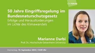 IÖR-Forum: 50 Jahre Eingriffsregelung im Bundesnaturschutzgesetz – Erfolge und H