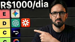 RANQUEEI AS MELHORES FERRAMENTAS DE IA P/ FAZER DINHEIRO EM 2026