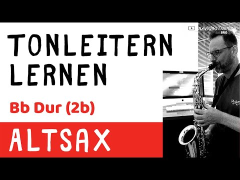 186 B Dur Tonleiter Altsaxophon  - 186 DailySax Bb Dur für Altsax