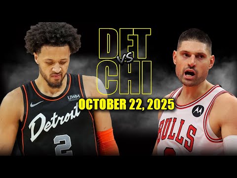 Chicago Bulls vs Detroit Pistons Full Game Highlights - October 22, 2025 | NBA Season
