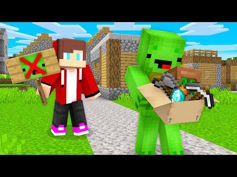 Why Did JJ Kick Mikey Out Of The Village in Minecraft (Maizen)