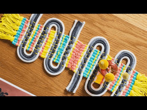 The Woven Table Runner Craft Kit Tutorial | Craftiosity | Craft Kit Subscription Box