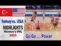 Turkey vs USA Highlights (3-6-2024) Women's VNL 2024 | Volleyball nations league 2024