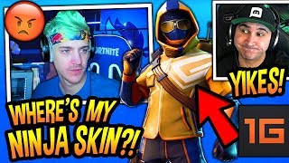 Ninja Gets JEALOUS That EPIC Made a Skin For SUMMIT1G *BEFORE* HIM! (RAGE!) Fortnite FUNNY Moments