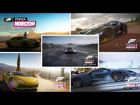 Title Screen In EVERY Forza Horizon 1,2,3,4,5 | Evolution Of Start Menus in Forza Horizon 1-5