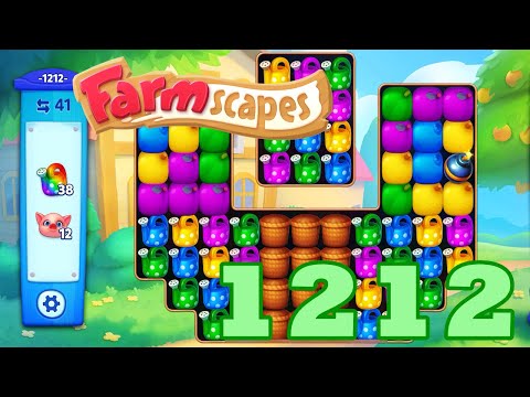 Farmscapes Level 1212 HD Gameplay Walkthrough | 3 - match game | android | ios | pc | GameGo Game
