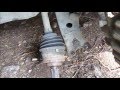 How to replace front drive axle or drive shaft ...