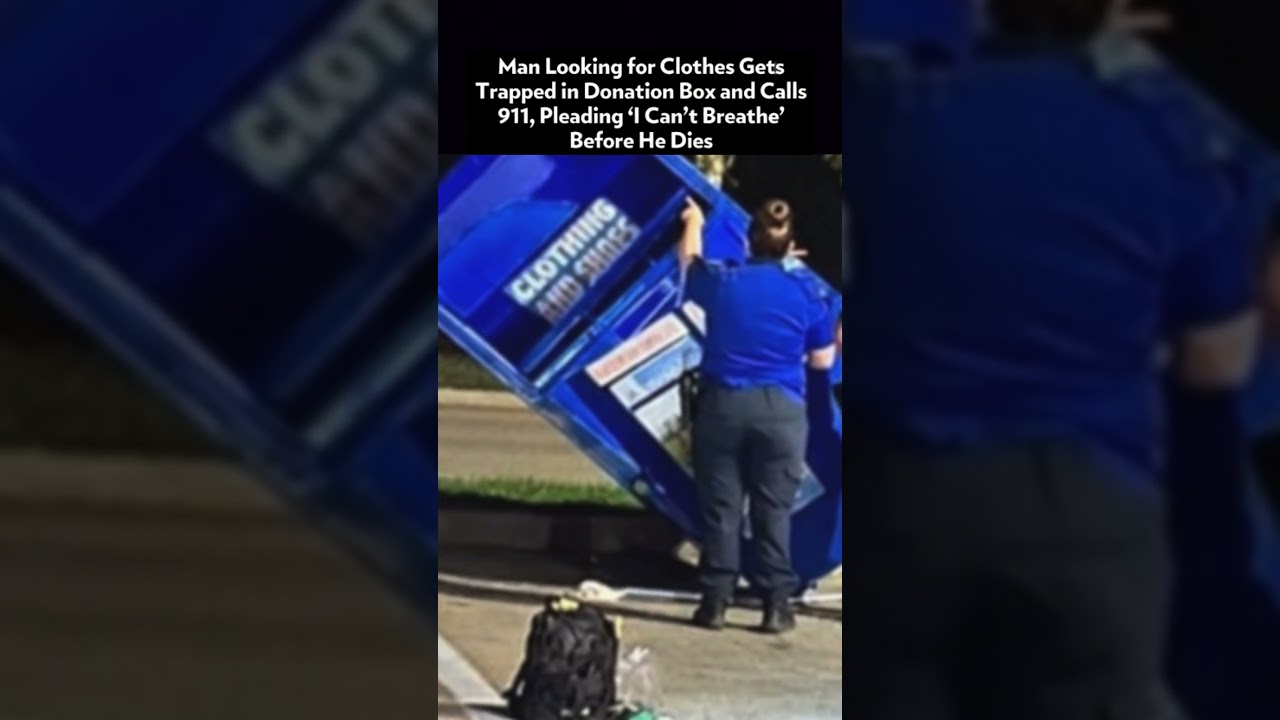 Man Got Stuck Inside Donation Box