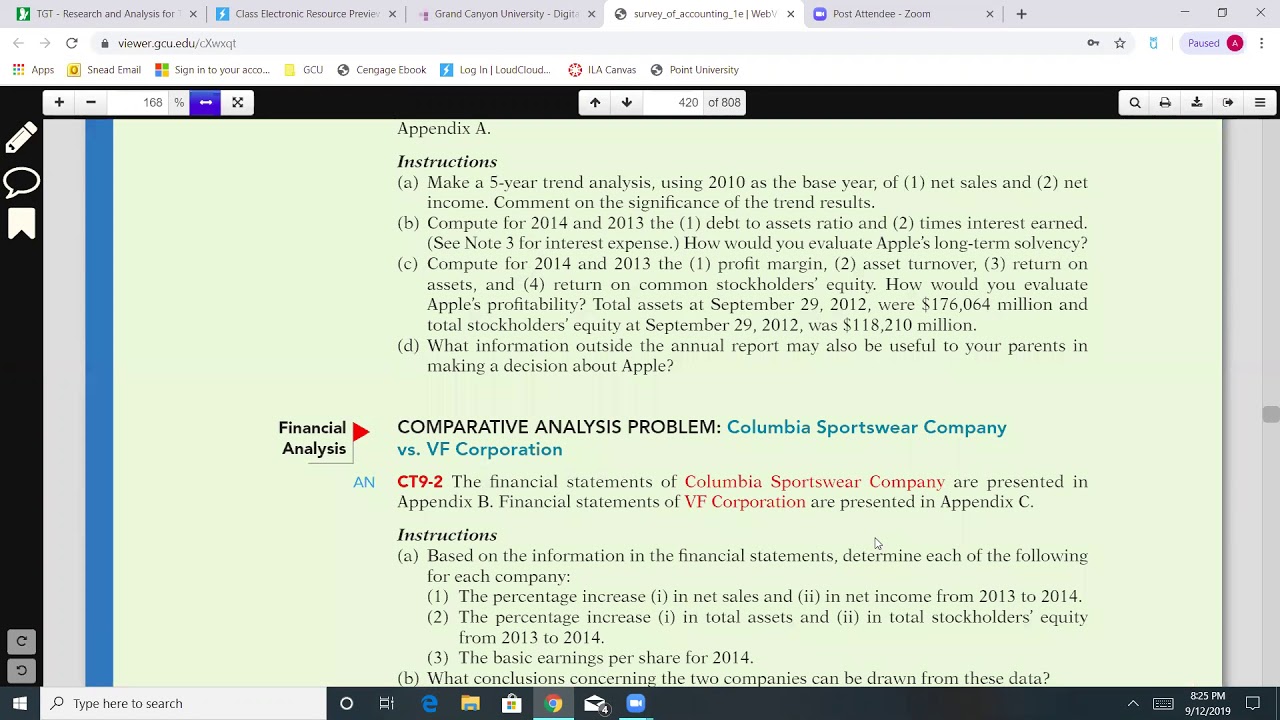 GCU ACC 240 Week 4 Benchmark Assignment Instructions