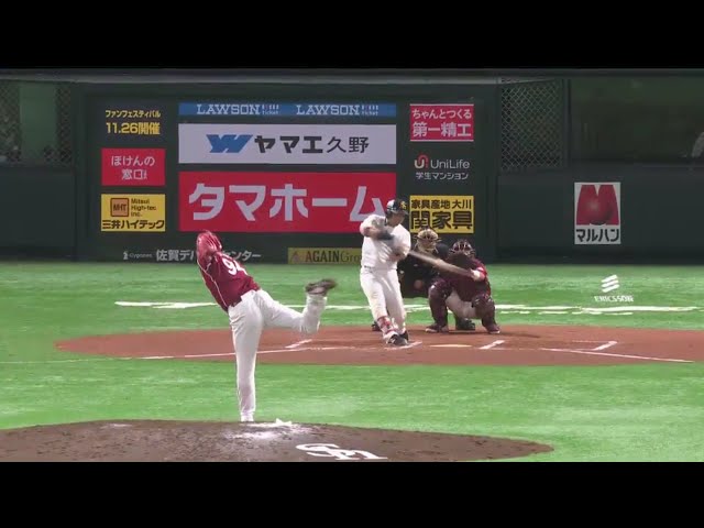【6回裏】2者連続でホークス・中村晃は2試合連発!! 連日の決勝アーチ!! 2017/10/21 ローチケ CS パ final H-E