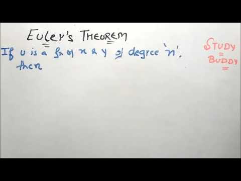 Euler's Theorem - P1 Video