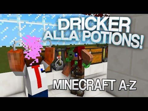 DRINKS ALL THE POTIONS!  |  Minecraft AZ - #2