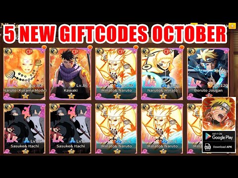 Nindo Fire Will & 5 New Giftcodes October - Naruto RPG Free All LR Android Game