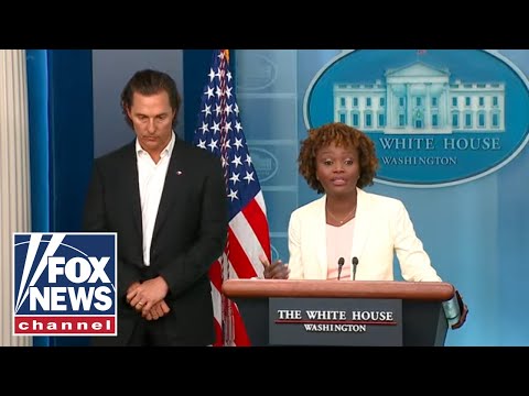 Matthew McConaughey joins Karine Jean-Pierre at White House briefing | 6/7/2022