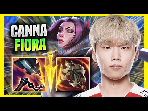CANNA PLAYS FIORA WITH NEW RUNES! - NS Canna Plays Fiora TOP vs Gwen!