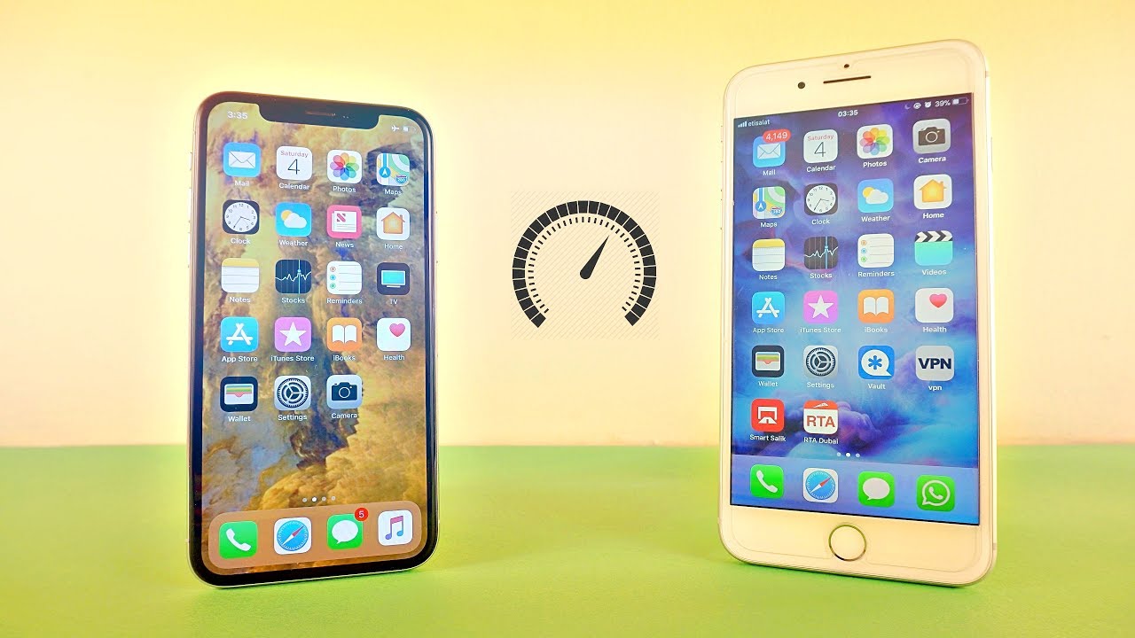 iPhone X vs iPhone 8 Plus - Speed Test! (4K)