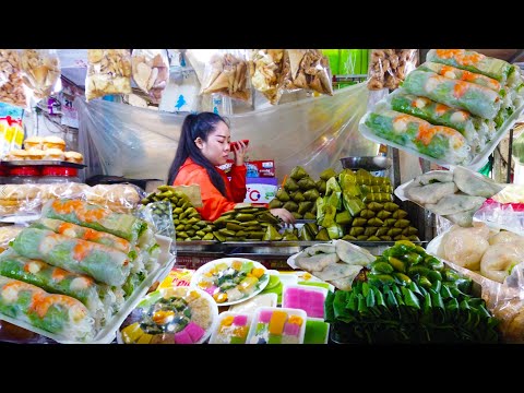 Cambodian Everyday Foods For Sales - Phnom Penh Market Street Food Show