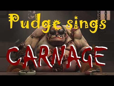 Pudge sings ♫ CARNAGE! Metal Song #pudgesong DOTA 2