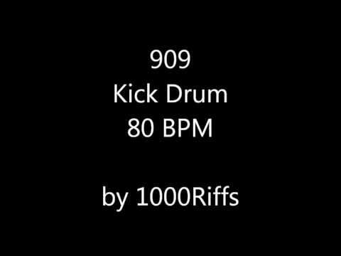 909 Kick Drum 80 BPM - Beats Per Minute