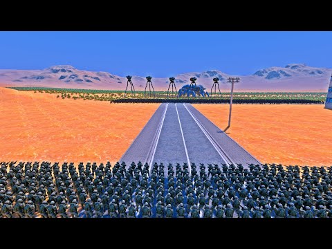 Can Modern Soldiers Defend City from 1.5K Alien Invasion? - Ultimate Epic Battle Simulator UEBS