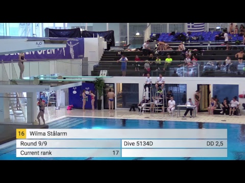 Direktesending fra Bergen Open - A Girls 3m