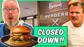 I Review The New Harrods Burger!! GORDON RAMSAY EVICTED!!