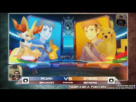 7 Picano (Braixen) vs Eeveeon (Pikachu) - Pokken at Underground - 08/01/17