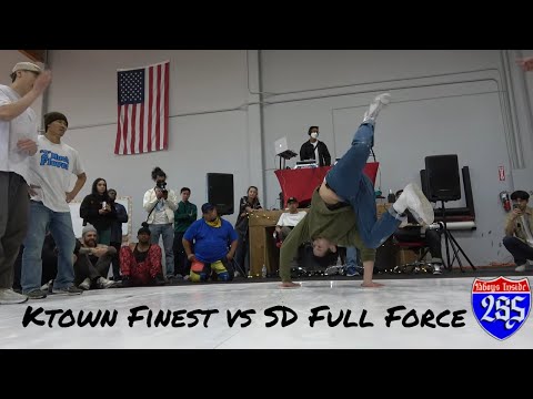 Apex Breaking 2022 Bboy Top 8 Ktown Finest vs SD Full Force