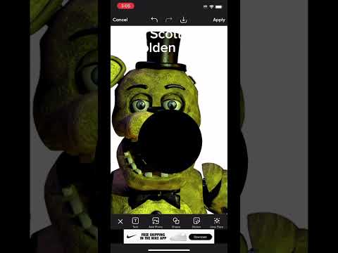 How Scott made withered golden freddy #fnaf #freddyfazbearspizza #goldenfreddy