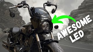 Indian Scout Rogue/Bobber LED Headlight Upgrade From Eagle Lights