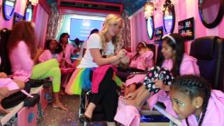 Sparkle Spa party bus Houston Rockstars: Mobile Spa Parties