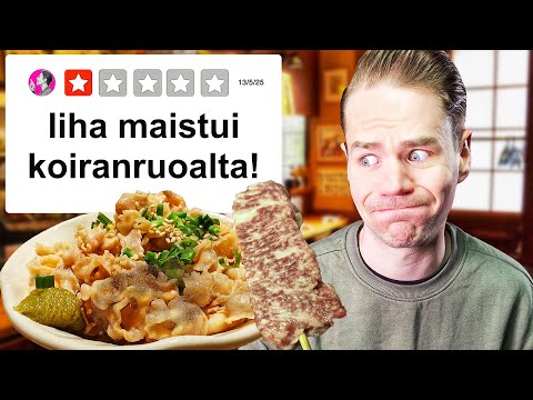 SÖIN JAPANIN SURKEIMMISSA RAVINTOLOISSA