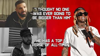 Rappers Talking About Lil Wayne (Eminem, Drake, Mac Miller, Kendrick Lamar, Jack Harlow &amp; more)