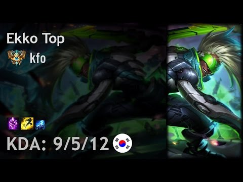 Ekko Top vs Pantheon - kfo - KR Challenger Patch 6.24