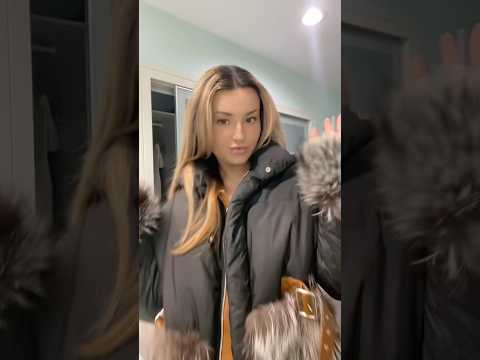 trying on my russian mothers fur coats