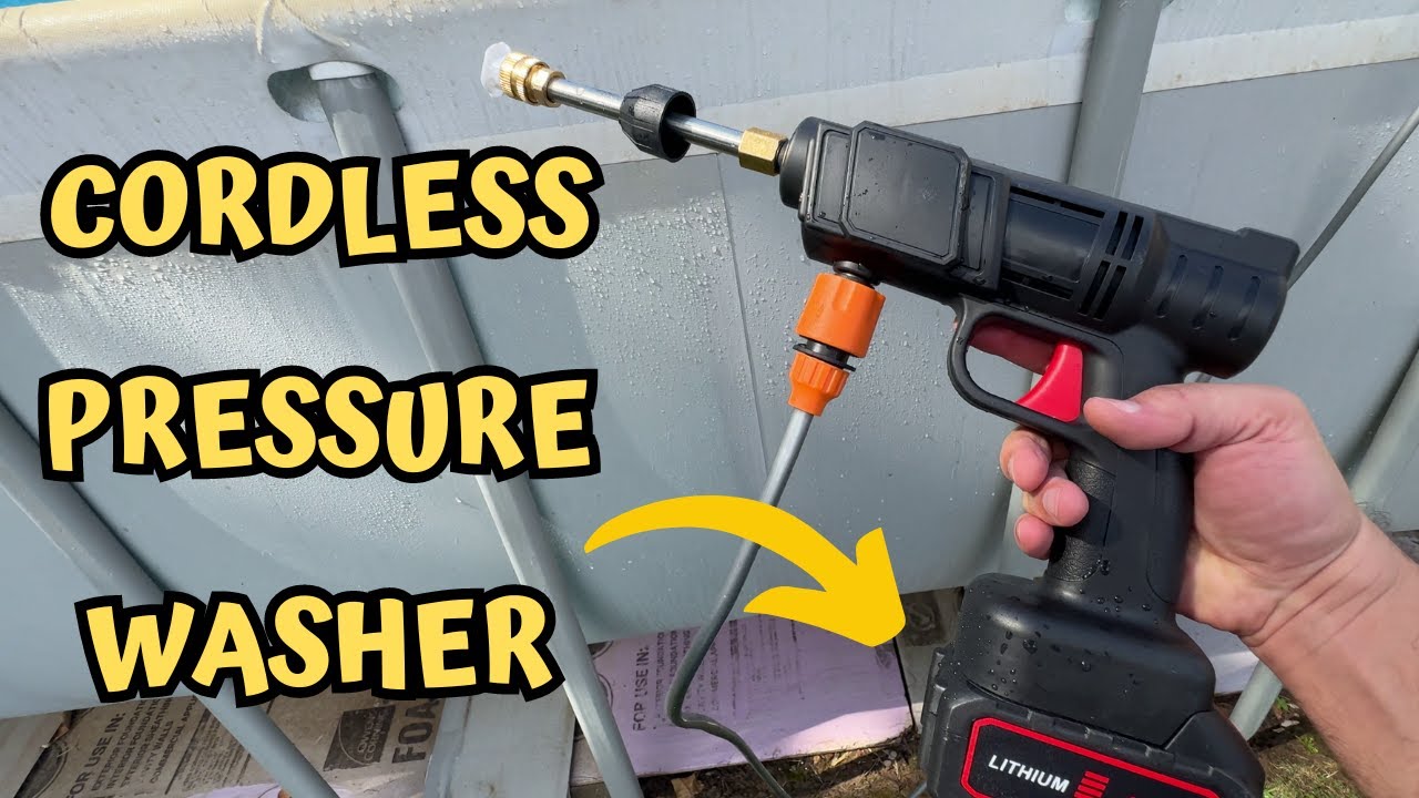 Quick Review of Cordless Pressure Washer 48V Battery Powered