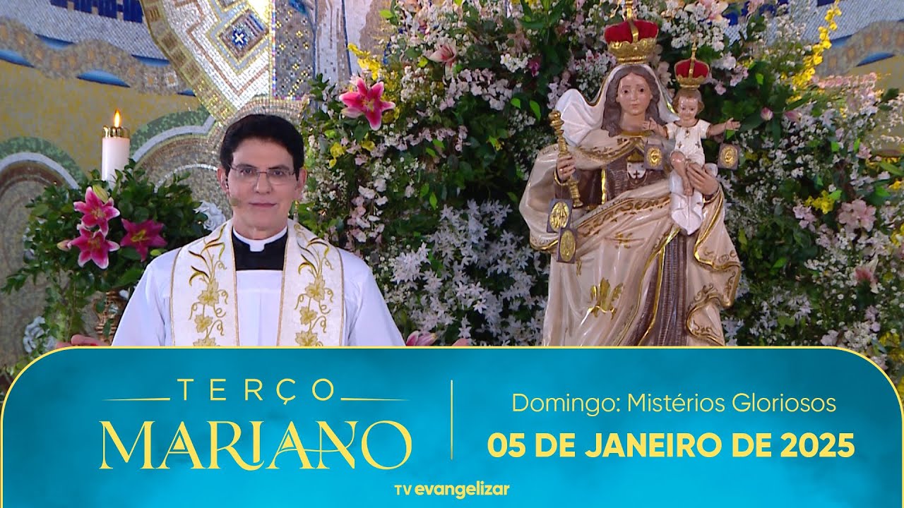 Domingo: Mistérios Gloriosos | Terço Mariano com @PadreManzottiOficial | 05/01/25